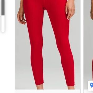 Lululemon Red Align Leggings